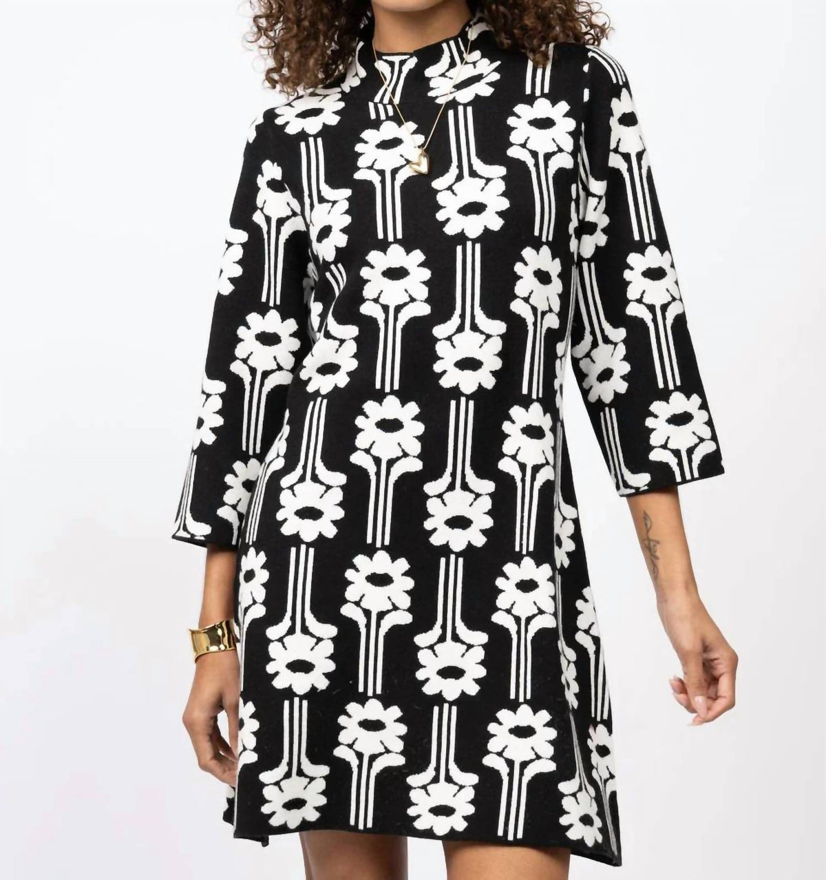 Uncle Frank - Flower Power Knit Dress