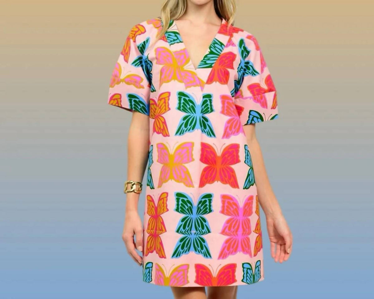 Uncle Frank - Flutter Shift Mini Dress