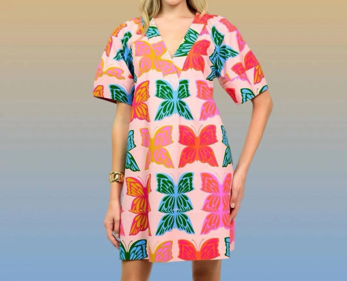 Uncle Frank - Flutter Shift Mini Dress