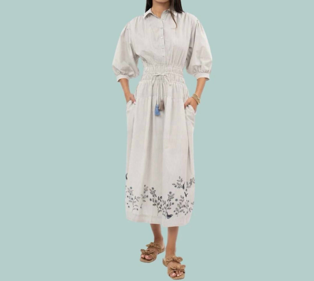 Uncle Frank - The Bird on a Wire Midi Dress