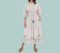 Uncle Frank - The Bird on a Wire Midi Dress