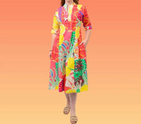 Uncle Frank - The Fruit Fusion Midi Dress