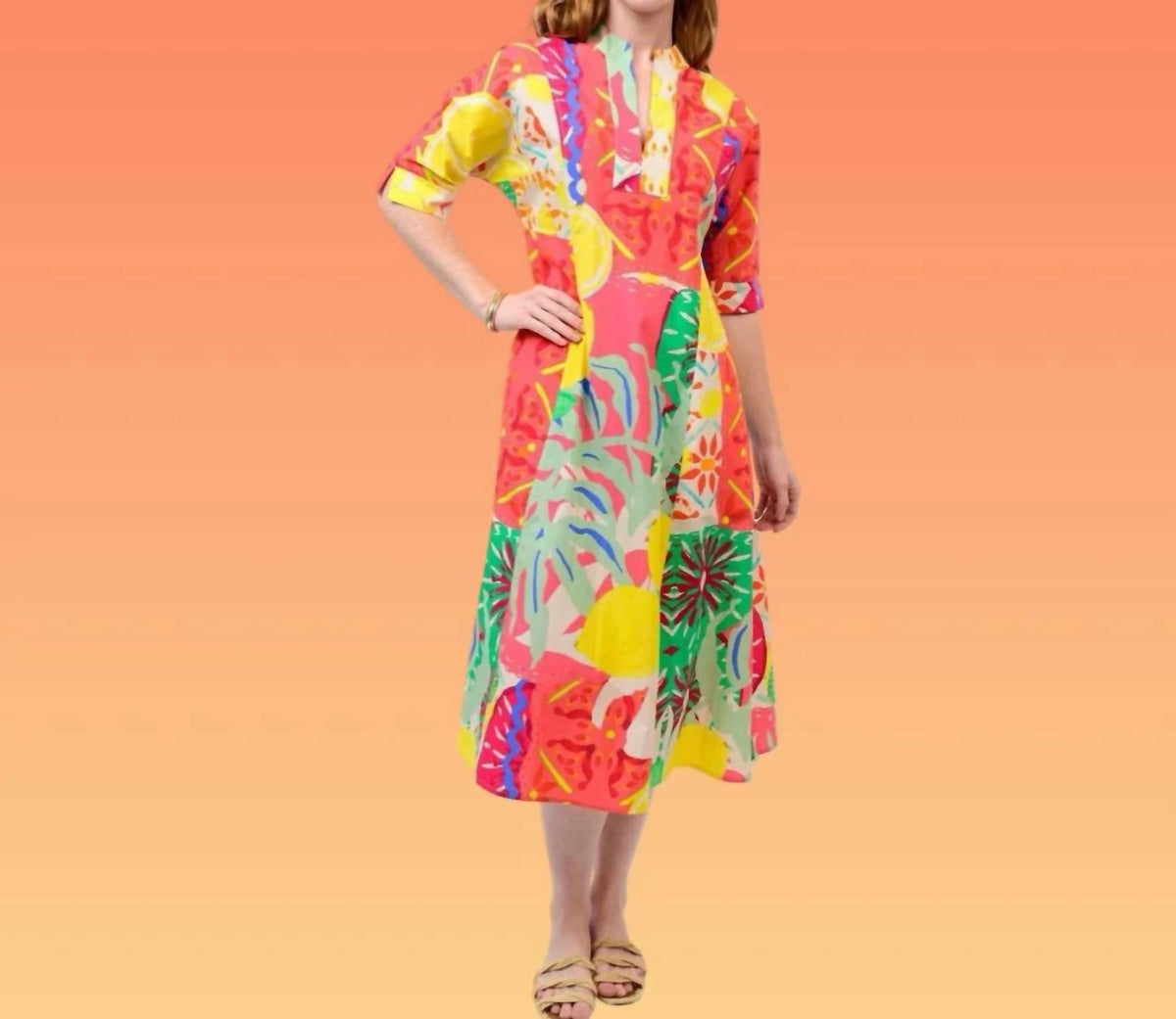 Uncle Frank - The Fruit Fusion Midi Dress