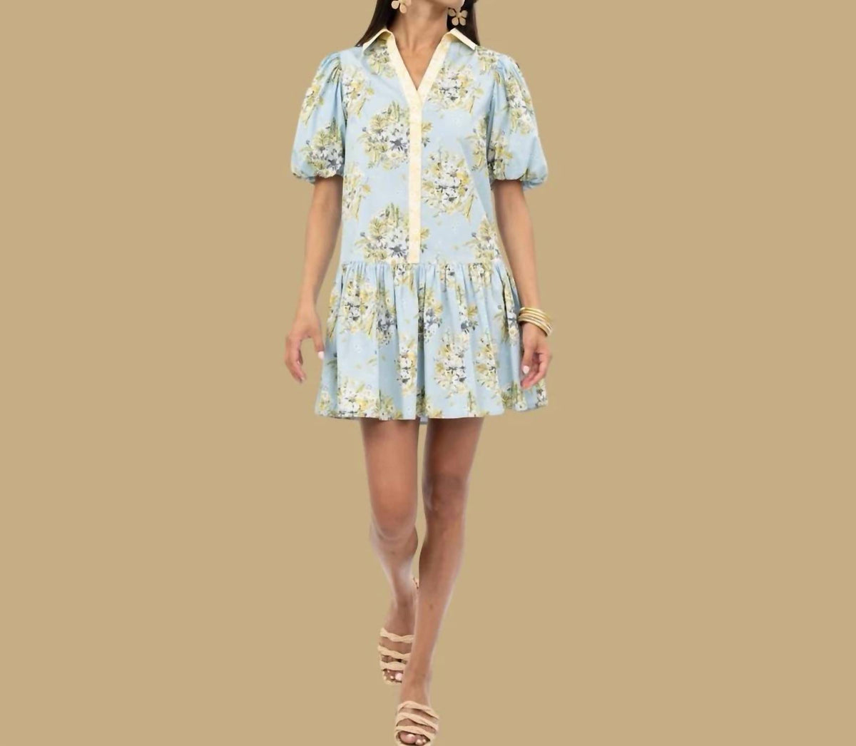 Uncle Frank - The Meadow Song Collared Shift Dress