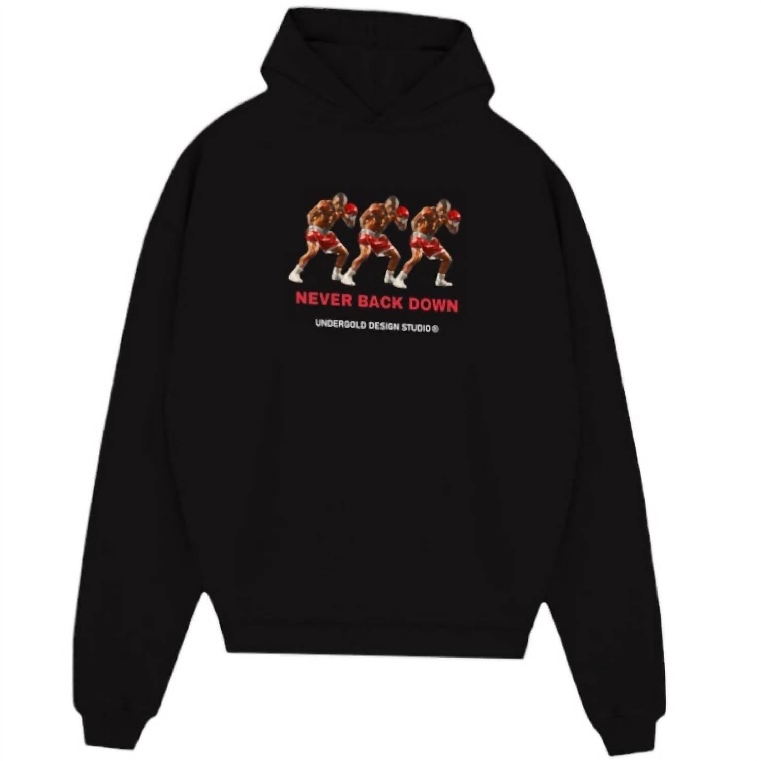 Undergold - Dreamers "never Back Down" Hoodie - black - clothing - graphic