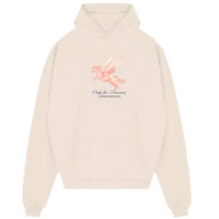 Undergold - Dreamers Pegasus Boxy Hoodie - beige - clothing - graphic