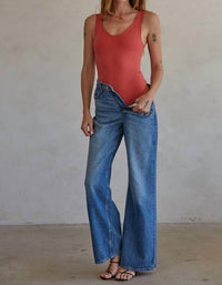 Unknown - U Neck Sleeveless Bodysuit
