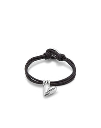 Unode50 - Leather Bracelet With A Heart Charm