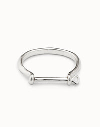Unode50 - Unisex Shackle‑style Clasp Bangle Bracelet