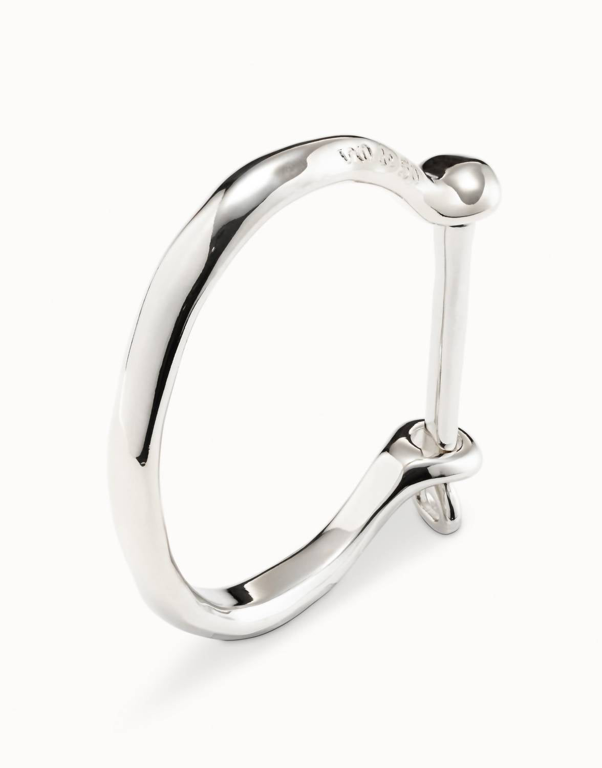 Unode50 - Unisex Shackle‑style Clasp Bangle Bracelet