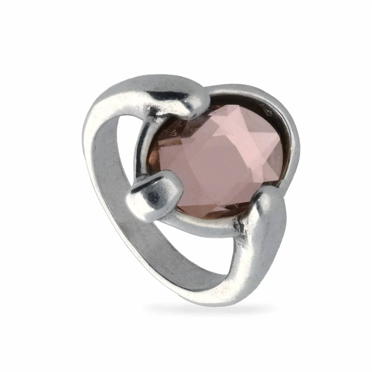 Unode50 - Women's Oval Faceted Crystal Ring