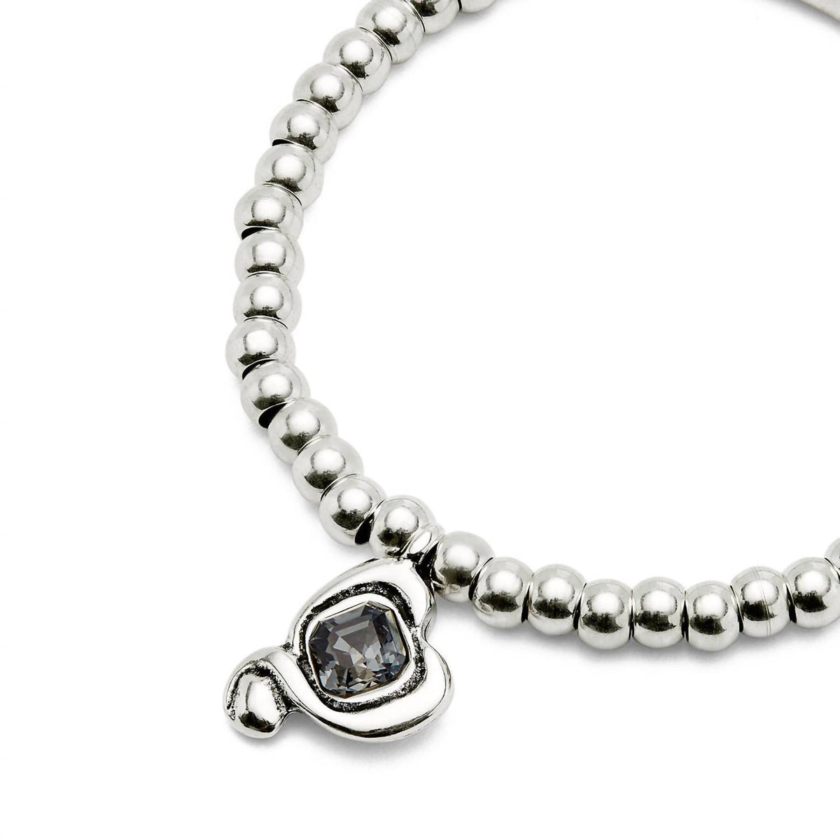 Unode50 - Women's Black Stone Bracelet