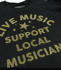 Unsweetened - Men's Live Music Crew Sweatshirt