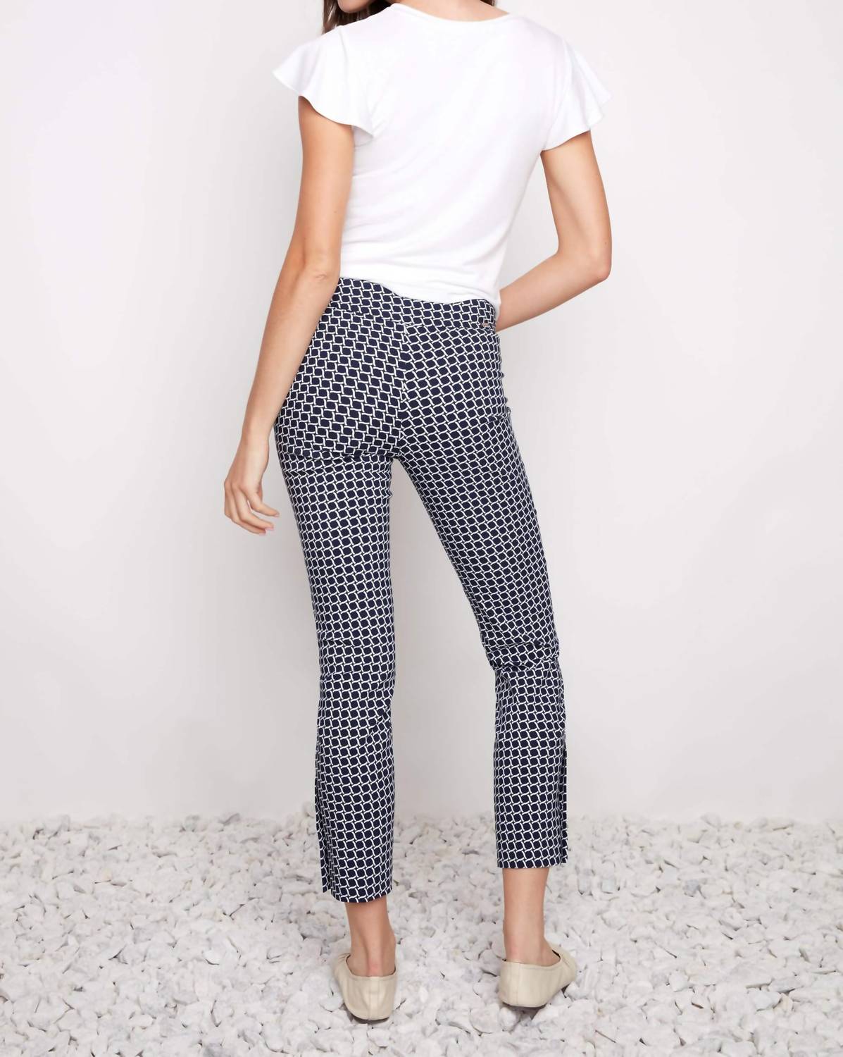 Up! - Button-vent Ankle Pants