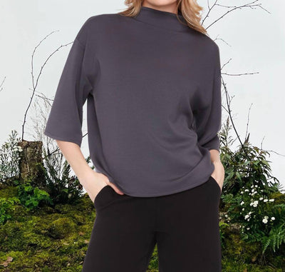 Up! - Short Sleeve Turtleneck Top