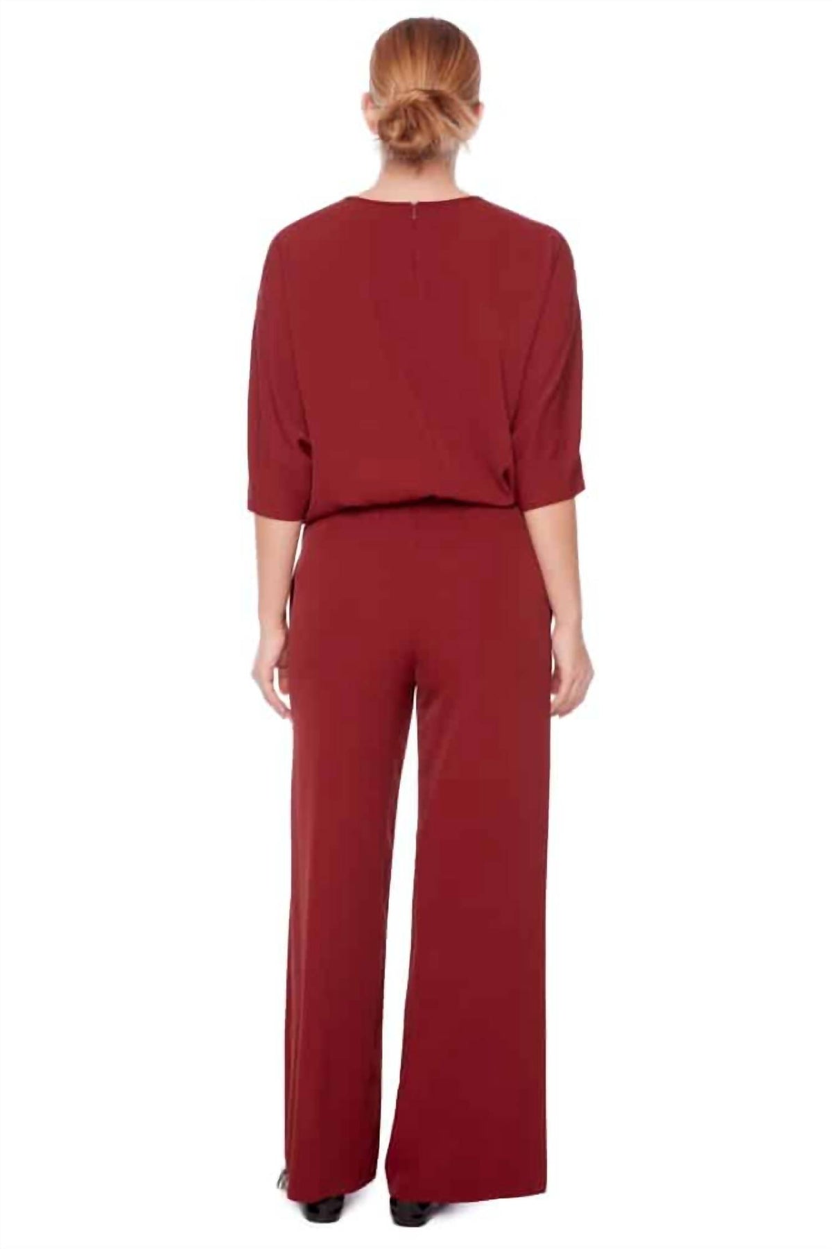 Up! - Solid Vegan Silk Wide Leg Pant