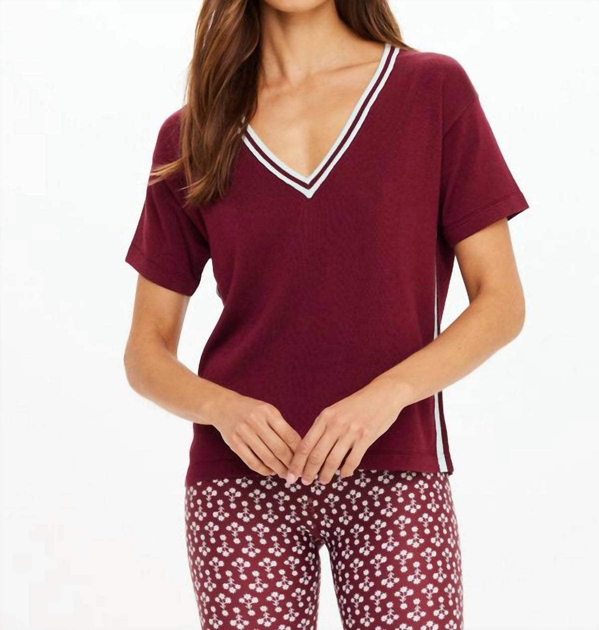 The Upside - Sienna V-neck Tee
