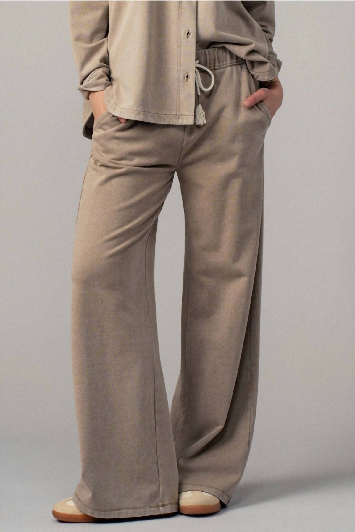Urban Daizy - Drawstring French Terry Pants