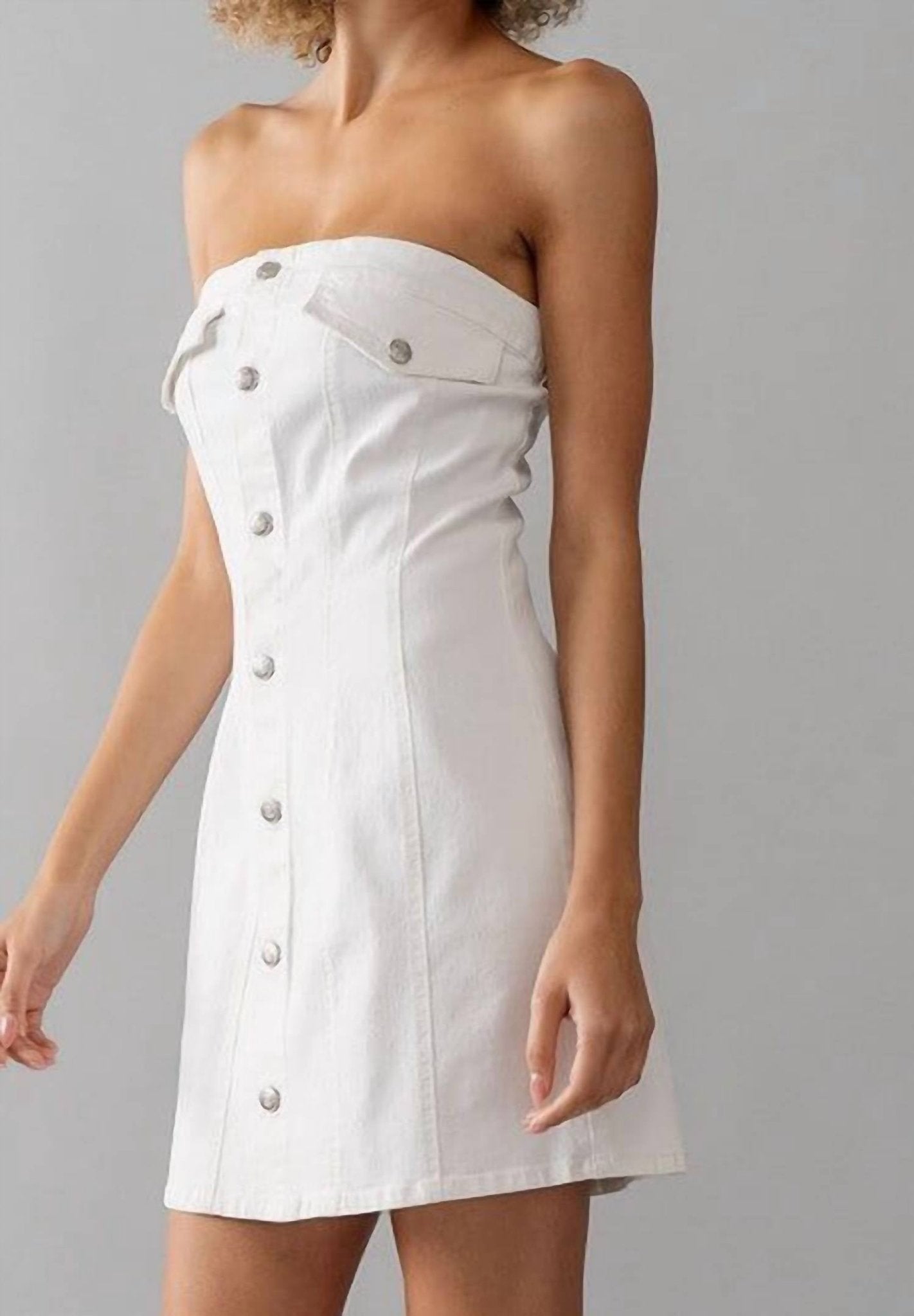 Urban Daizy - Drew Strapless Denim Dress - clothing - collection:Graddresses(Auto) - cotton - blend