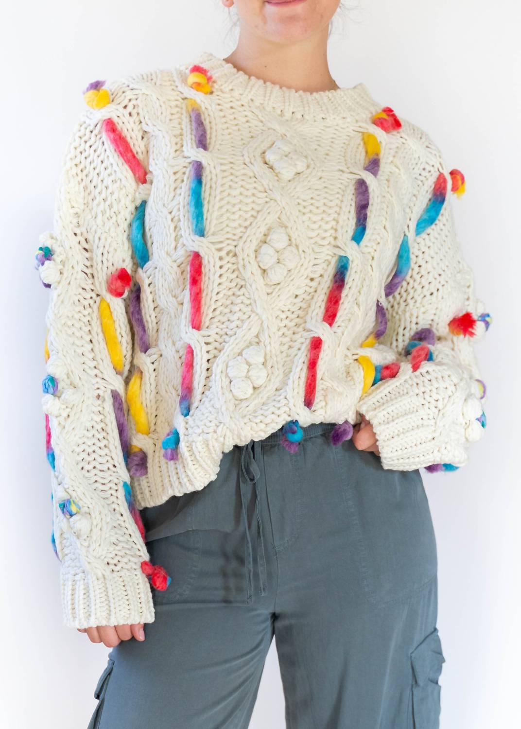 Urban Daizy - Entangled Cable Knit Sweater
