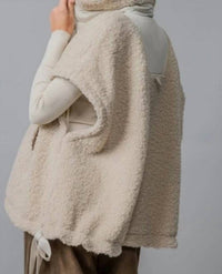 Urban Daizy - Snap Button Teddy Fleece Vest