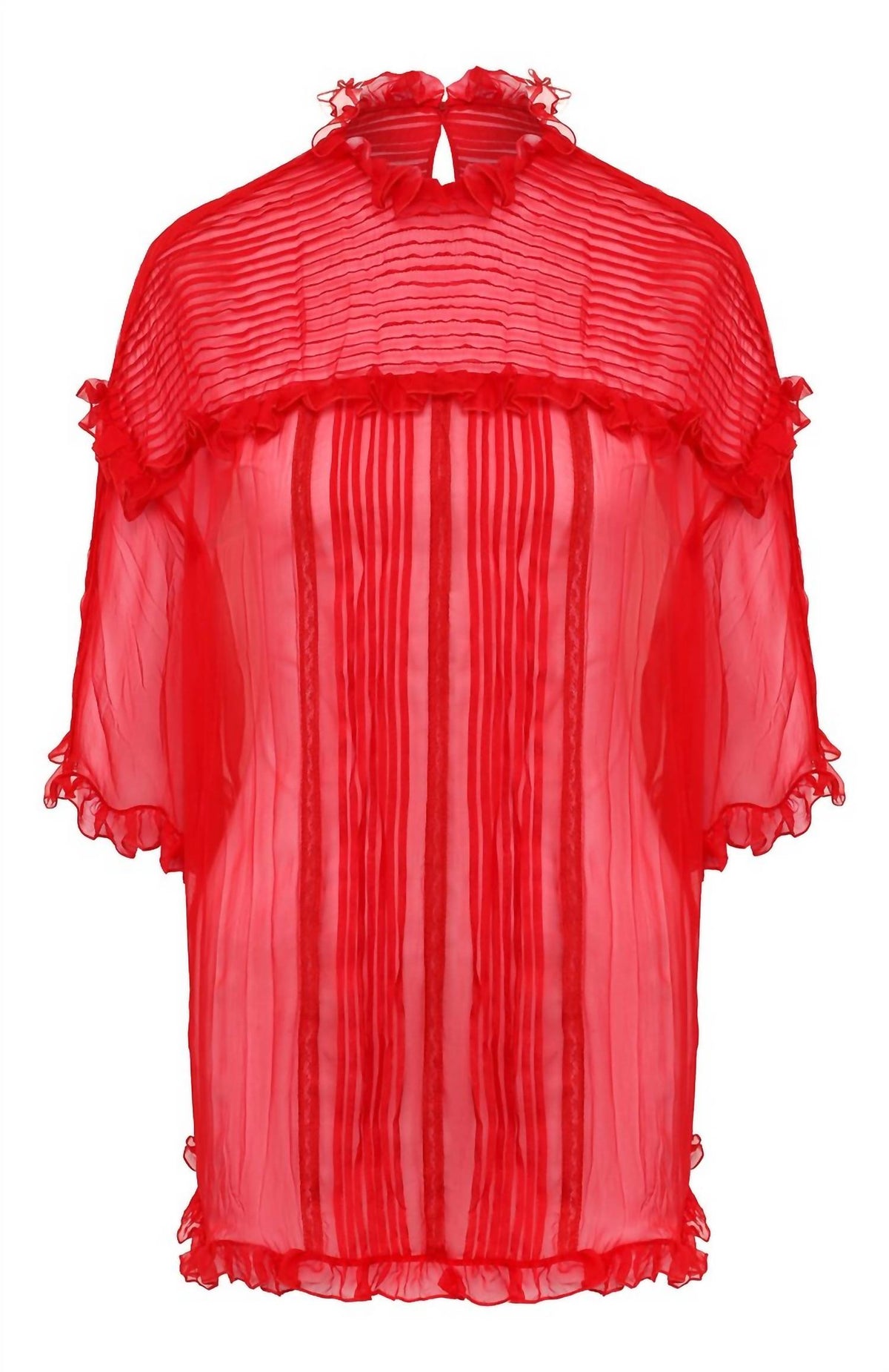 Valentino - Chiffon Ruffle Shirt