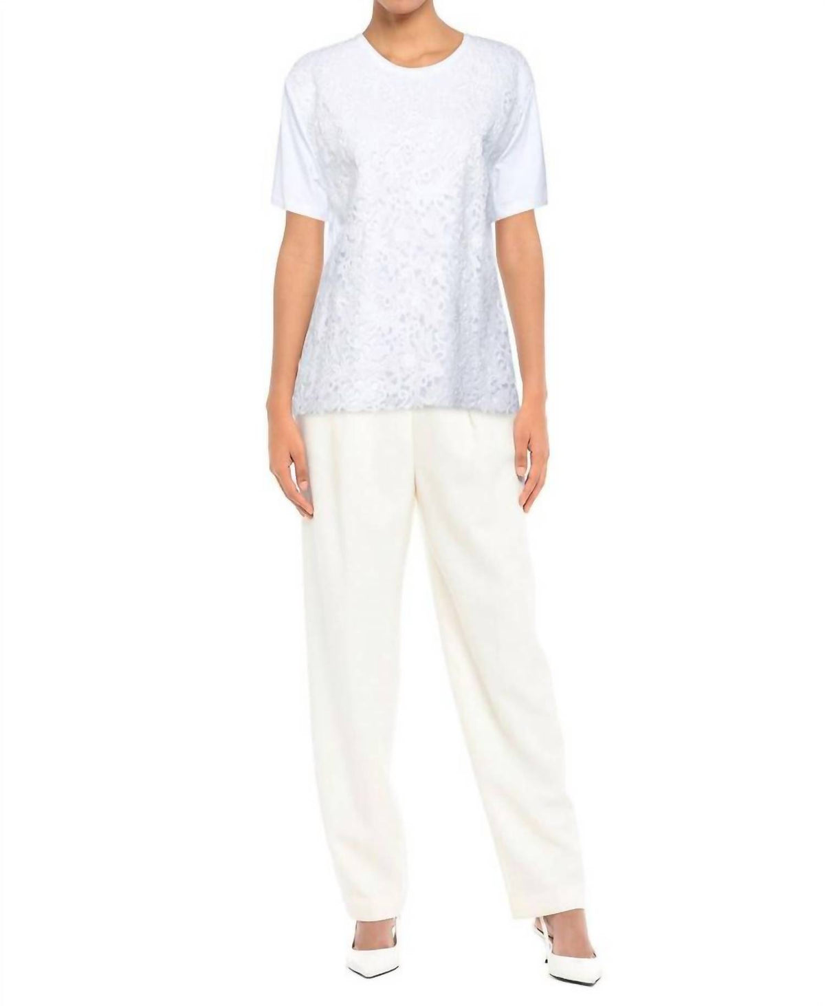 Valentino - Cotton Lace T-shirt