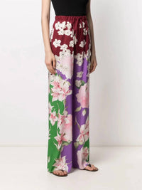 Valentino - Floral Print Pants