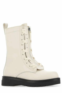 Valentino Garavani - Women's Rockstud Lace-up Combat Boots