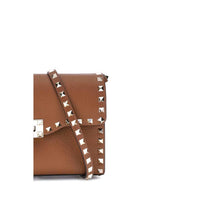 Valentino Garavani - Women's Rockstud Shoulder Bag - bags - brown - handbags