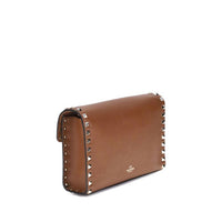 Valentino Garavani - Women's Rockstud Shoulder Bag - bags - brown - handbags