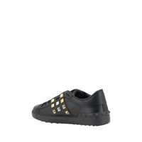 Valentino Garavani - Women's Wrockstud Sneakers - black - leather - shoes