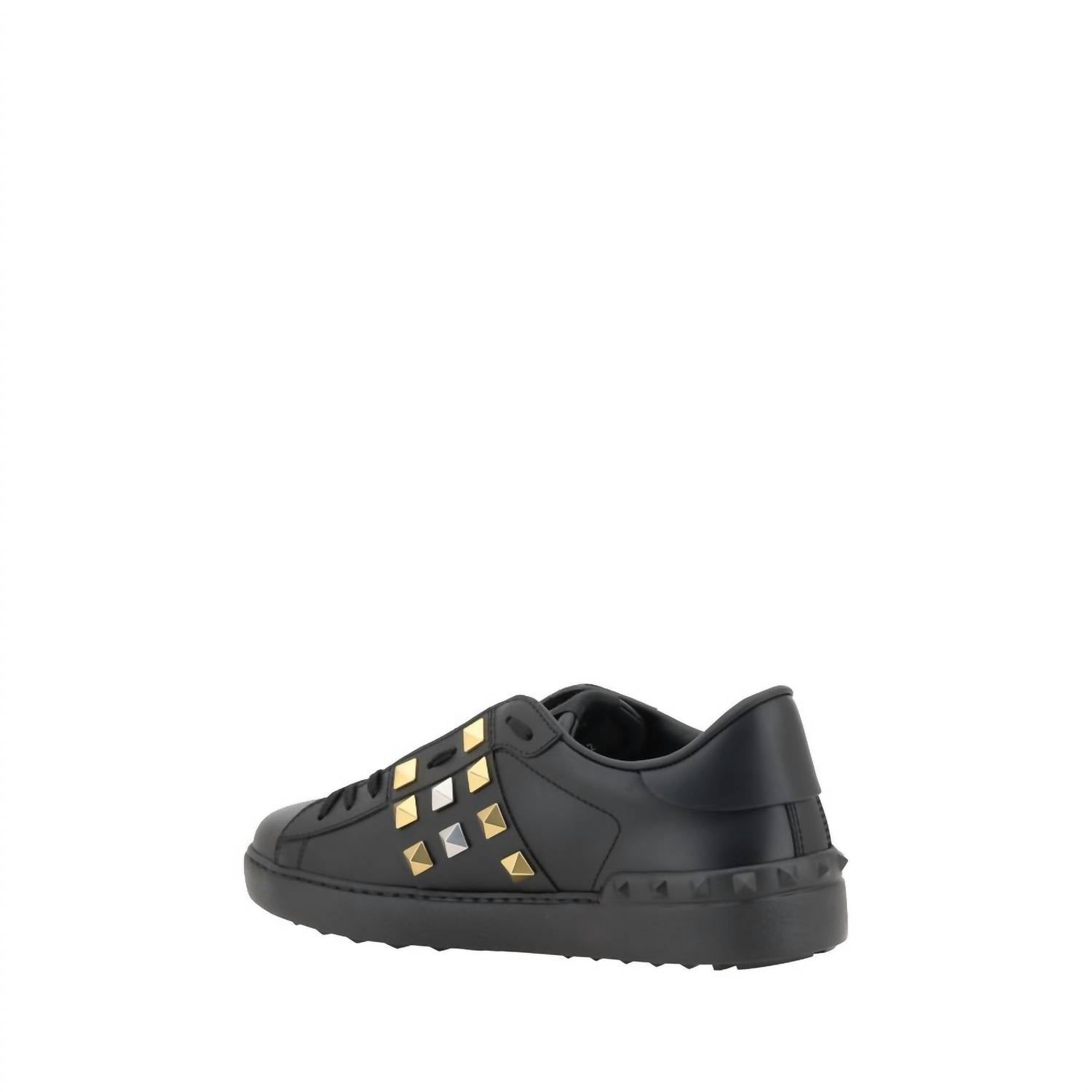Valentino Garavani - Women's Wrockstud Sneakers - black - leather - shoes