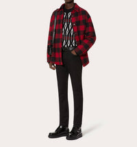 Valentino - Geometric Pattern Crew Neck Sweater