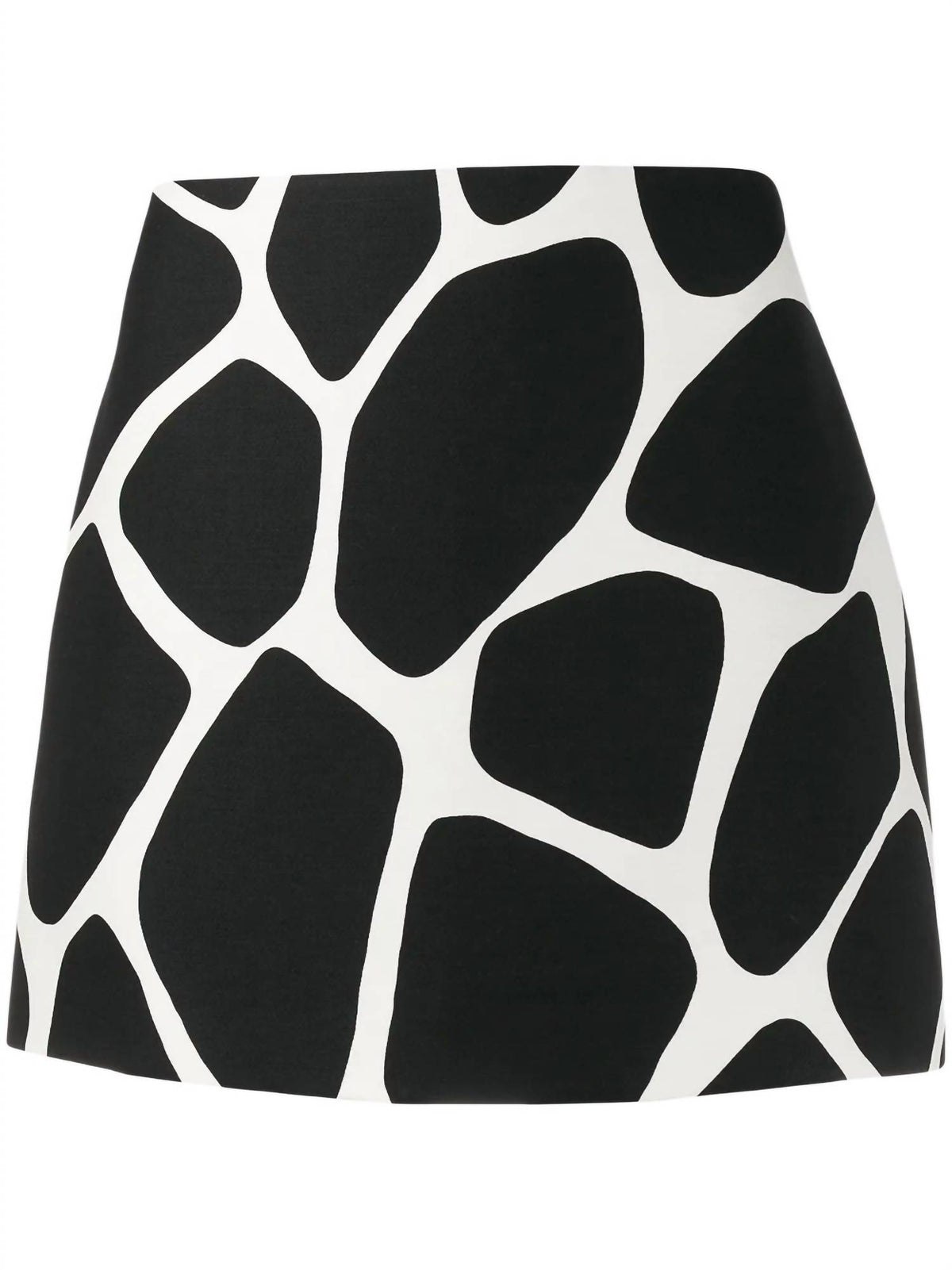 Valentino - Giraffe Print Fitted Mini Skirt