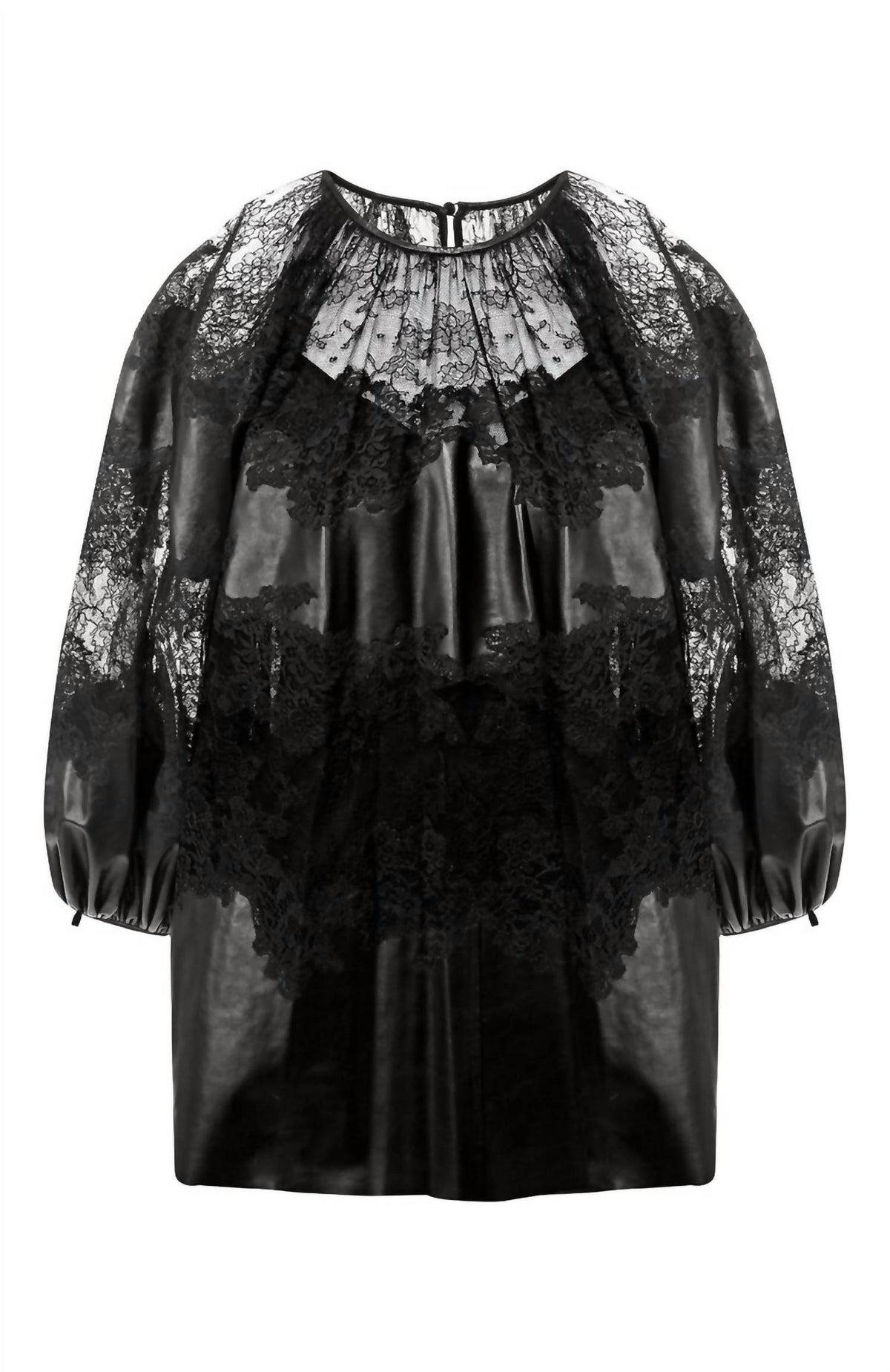Valentino - Loose Glossy Leather Blouse