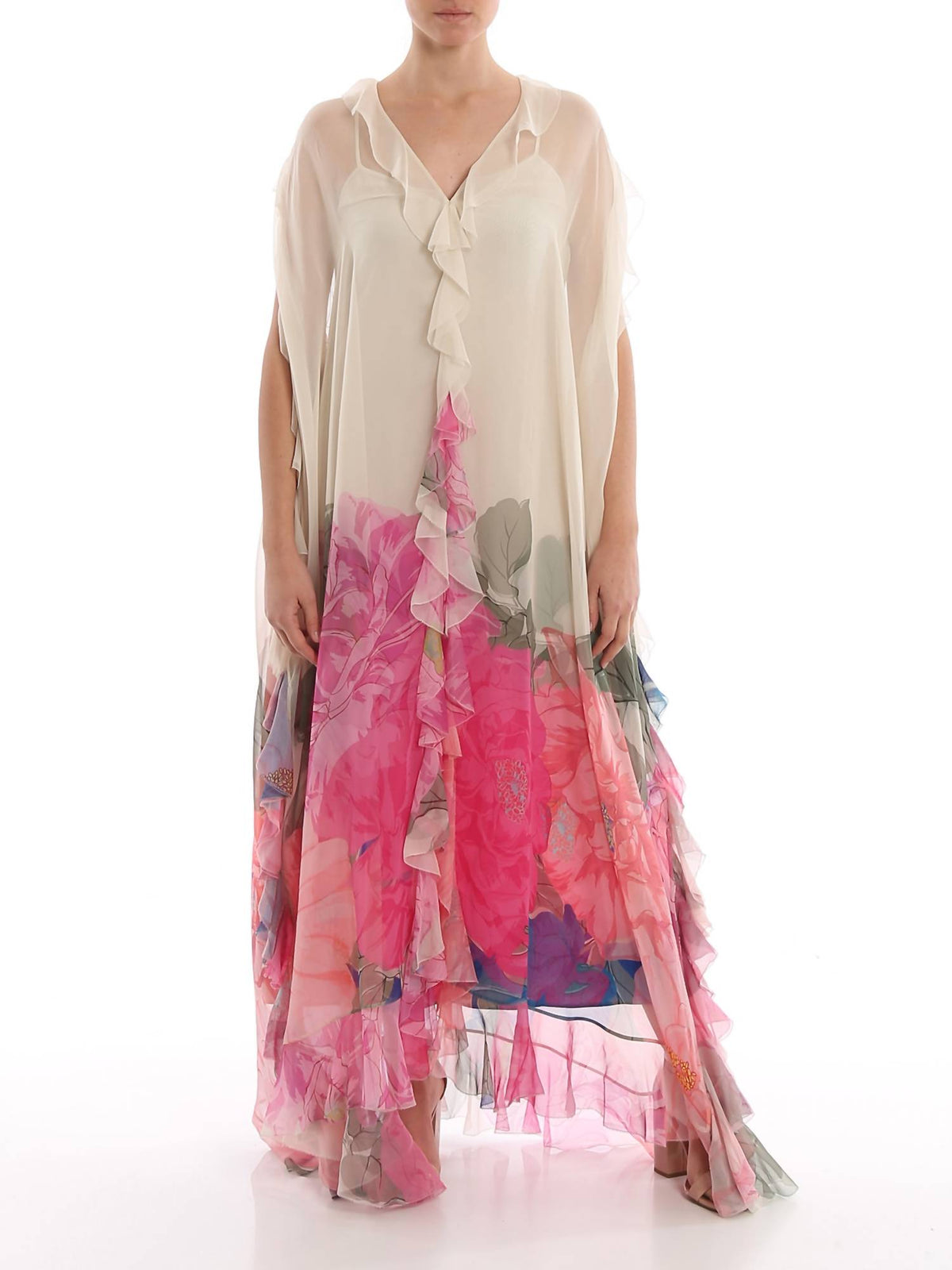 Valentino - Macro Camelia Evening Dress