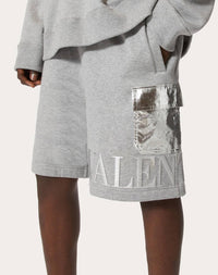 Valentino - Metallic Pockets Embossed Bermuda Shorts
