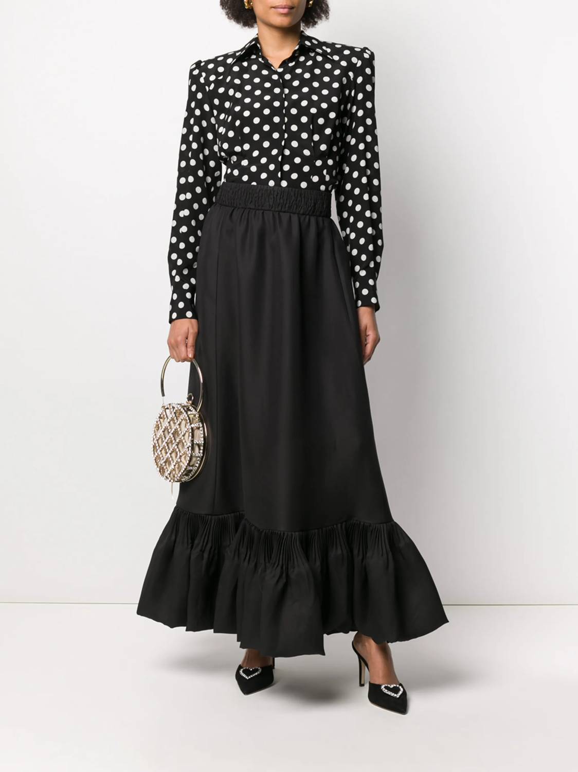 Valentino - Peplum Hem Skirt