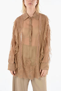 Valentino - Silk Layered Embroidered Shirt