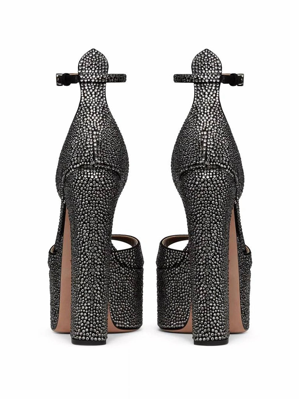 Valentino - Women's Tan-go Rhinestones Platform Sandals
