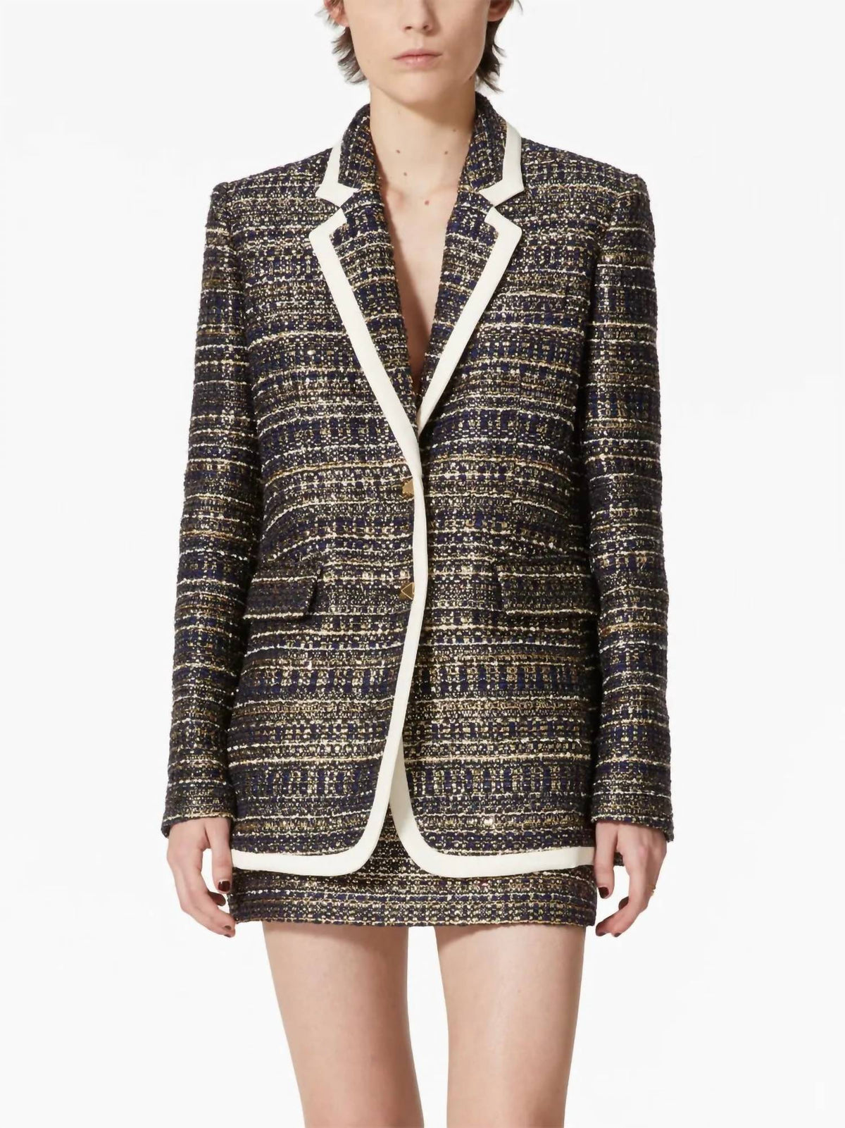 Valentino - Tweed Party Single-breasted Blazer