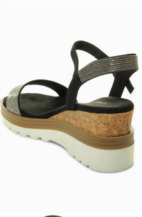 Vaneli - Women's Cedra Suede Platform Wedge Sandals