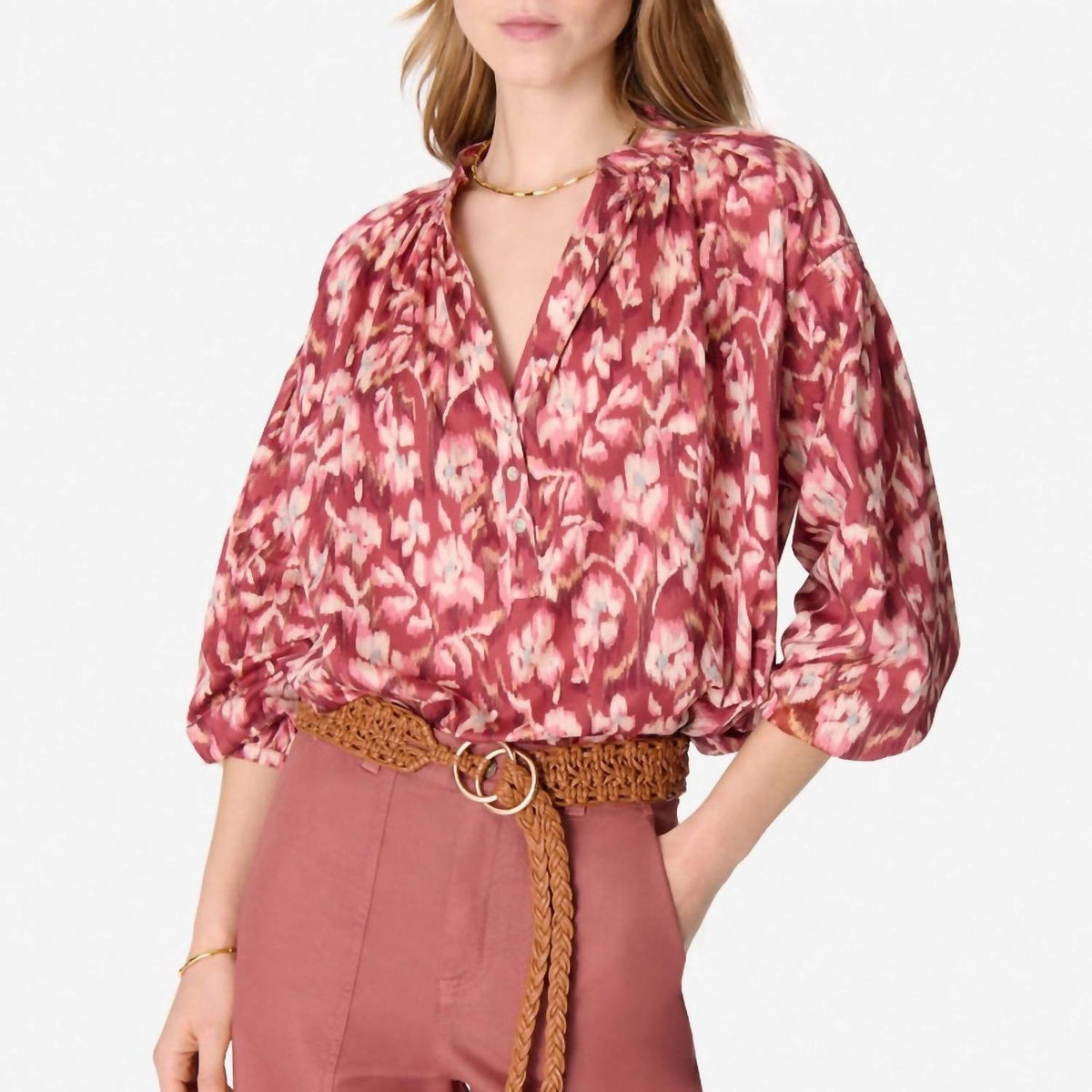 Vanessabruno - Nipoa Puffed Sleeves Top