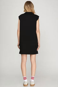 Vanilla Monkey - Hannah Half Zip Knit Mini Dress