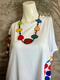 Vanite Couture - Women's Rainbow Dots Dress