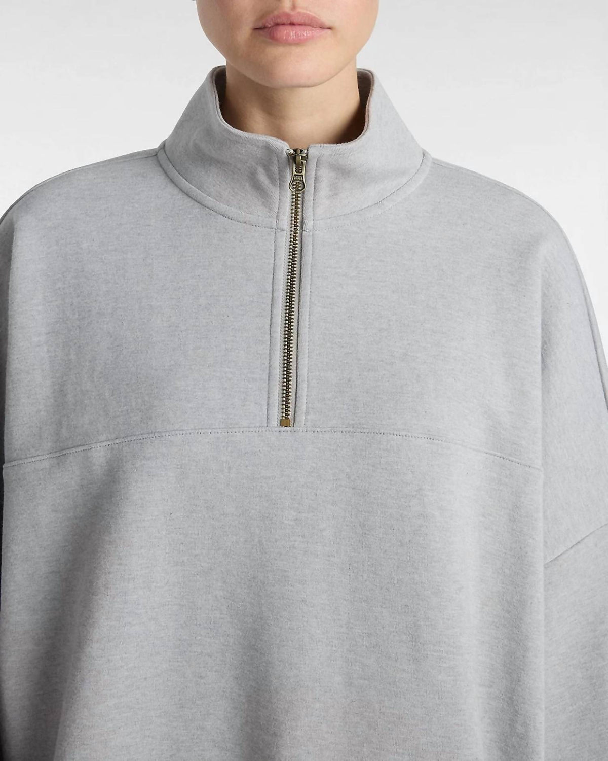 Vans - Women's Elevated Double Knit Loose Mock Neck Sweatshirt