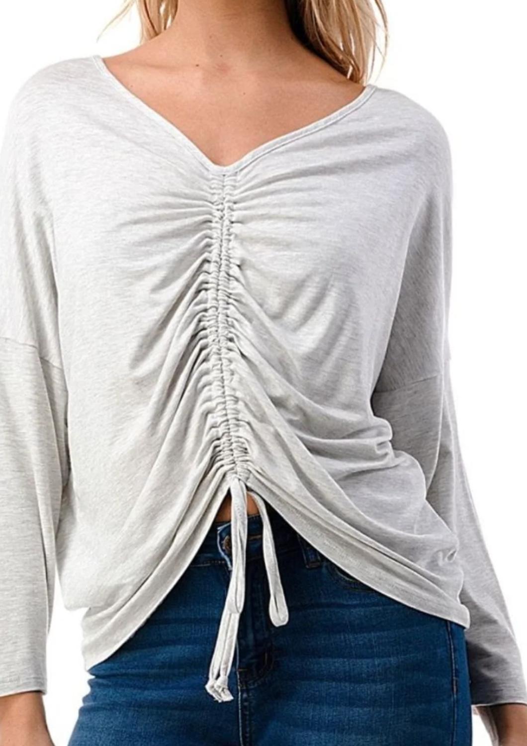 Vava - Acacia Center Draw Shirring Top
