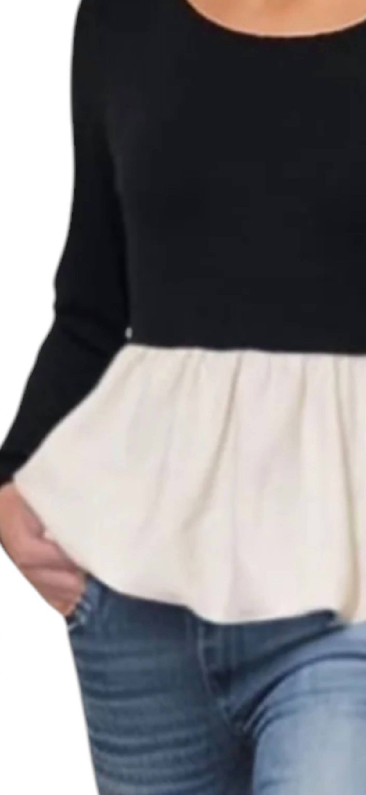 Vava - LUCY BUBBLE HEM TOP