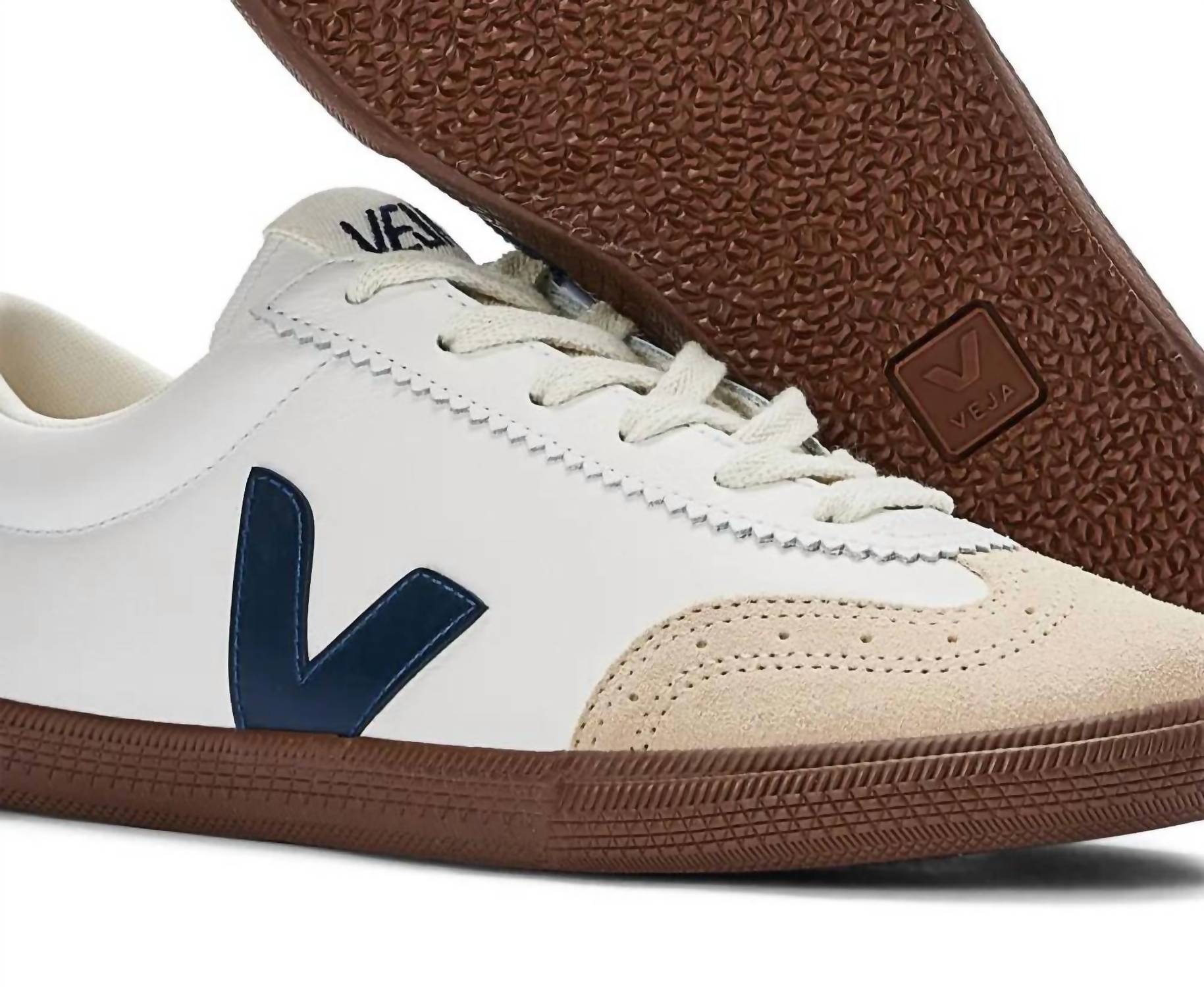 Veja - Women's Volley Leather Shoes - shoes - sneakers - white